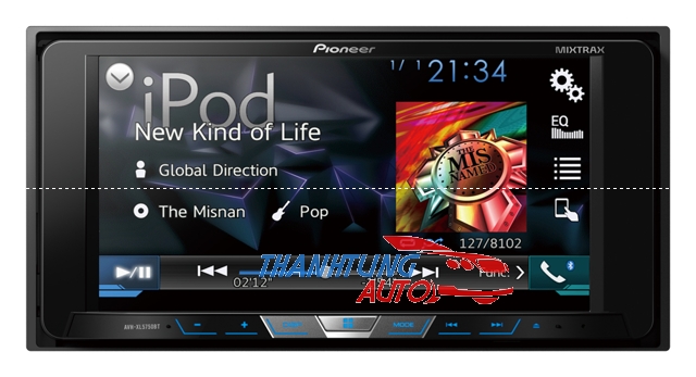 DVD liền màn hình Pioneer AVH-XL5750BT theo xe Toyota