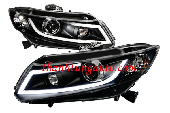 Bộ đèn pha bi xenon led cho xe Civic 2012 mẫu 3
