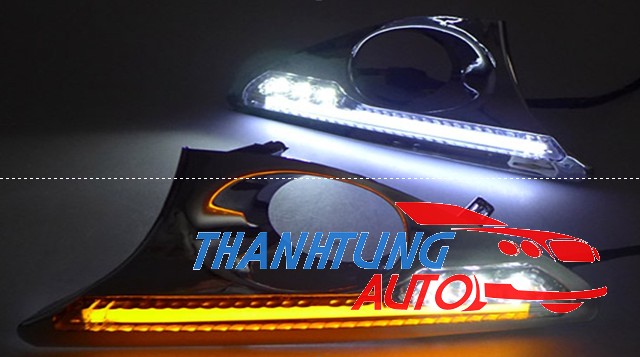 Ốp đèn gầm Led cho xe Camry 2012 - 2014 có xi  nhan