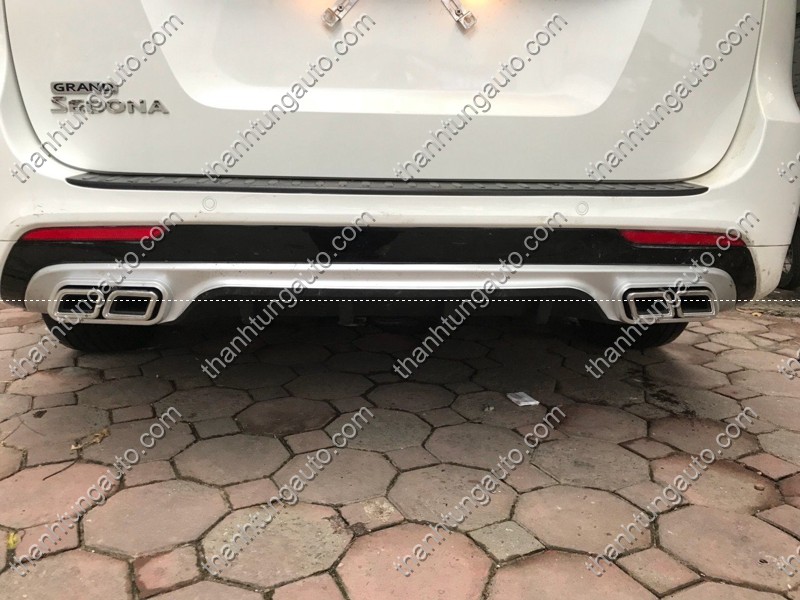 Lip sau chia 2 pô cho xe Kia Sedona