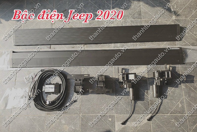 Bậc bươc chân lên xuống điện cho xe Jeep 2020