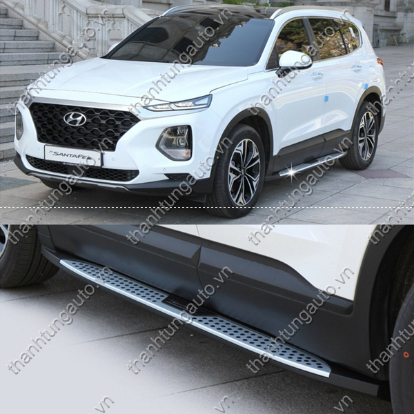Bậc bước chân lên xuống cho xe Santafe 2019 mẫu 1