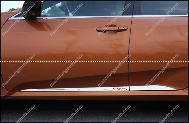 Nẹp sườn inox cho Civic 2017
