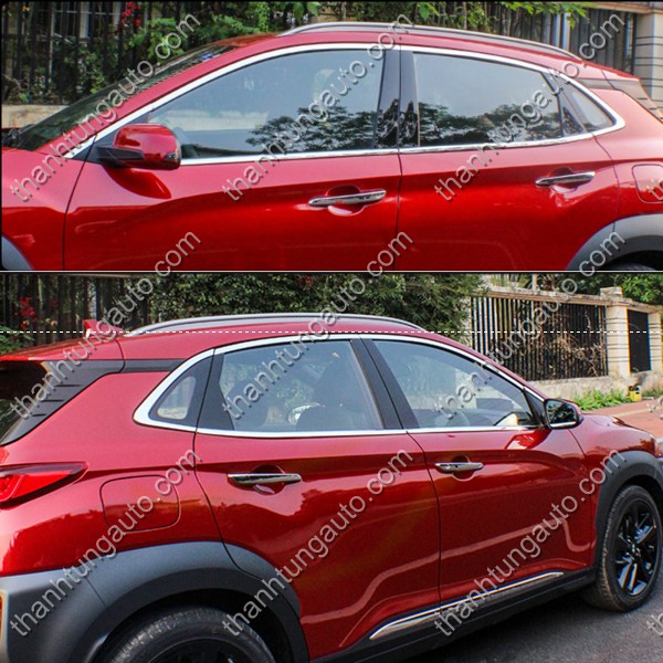 Nẹp viền khung kính Hyundai Kona 2018