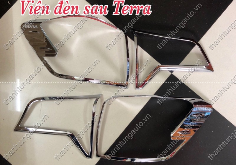 Viền đèn hậu xi mạ cho xe Terra