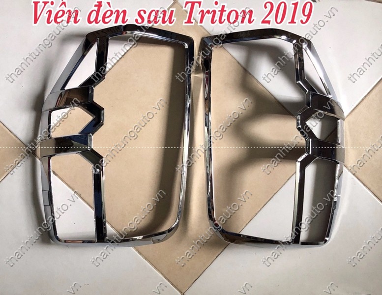 Viền đèn hậu xi mạ cho xe triton 2019