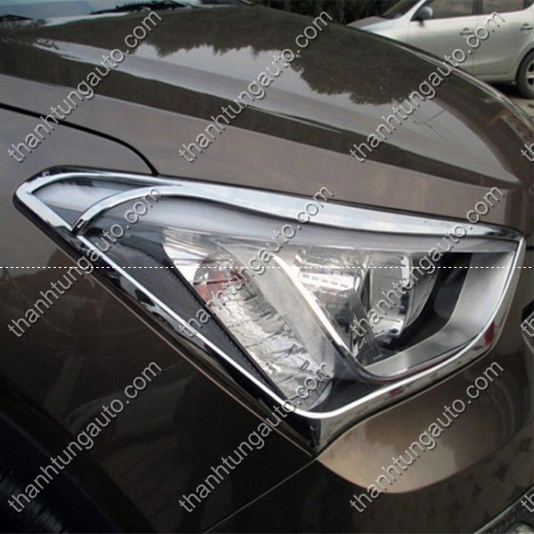 VIỀN ĐÈN PHA XI MẠ CHO XE SANTAFE 2013-2017