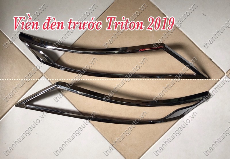 Viền đèn pha xi mạ cho xe Triton 2019