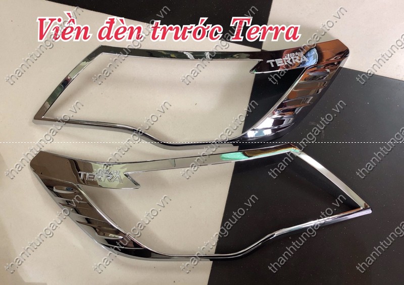 Viền đèn pha xi mạ cho xe Terra 2018