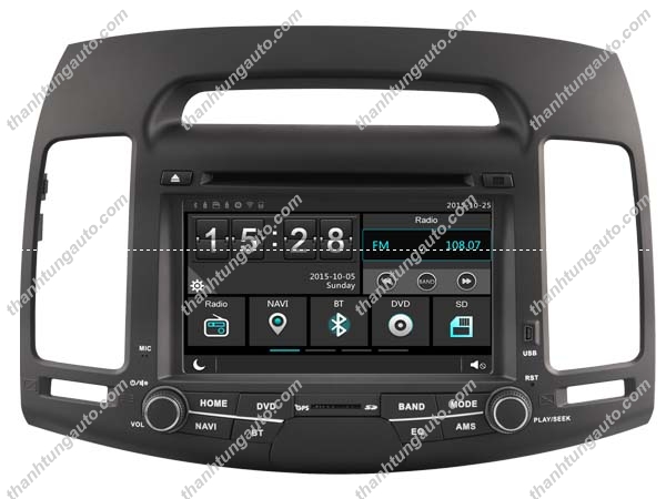 DVD liền màn hình cho Elantra 2008-2011