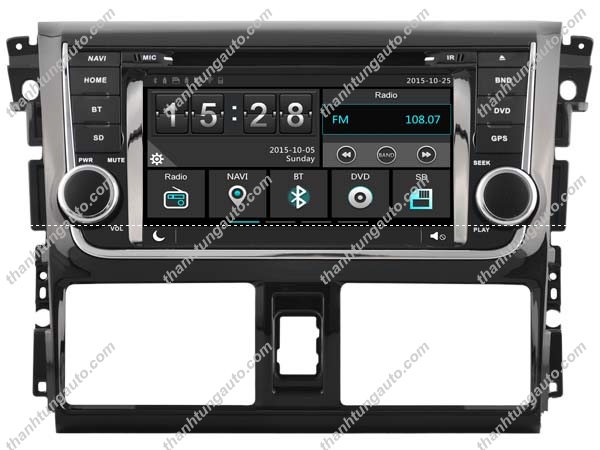 Màn hình DVD cho xe vios 2014-2016 Sadosonic