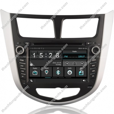 DVD liền màn hình cho xe Accent 2011-2014 Sadosonic V99