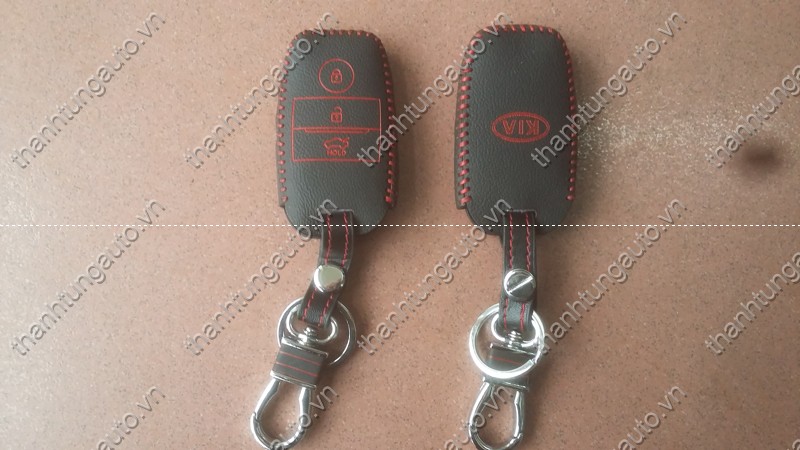 Bao da chìa khóa khâu tay cho xe Sorento 2014-2018