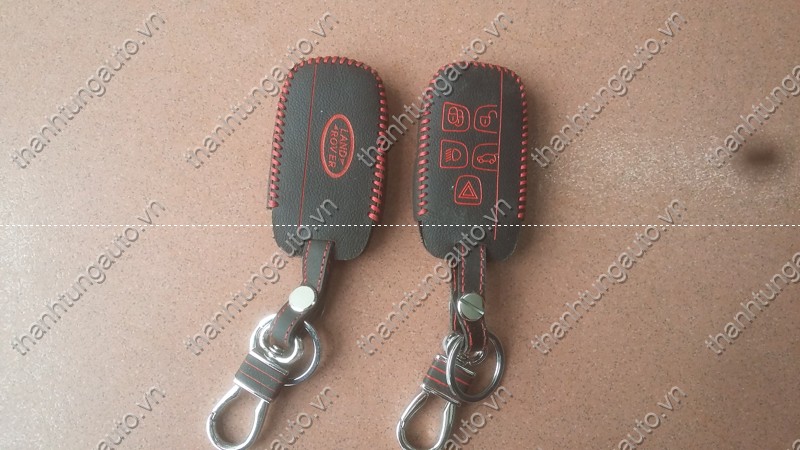 Bao da chìa khóa khâu tay cho xe land rover