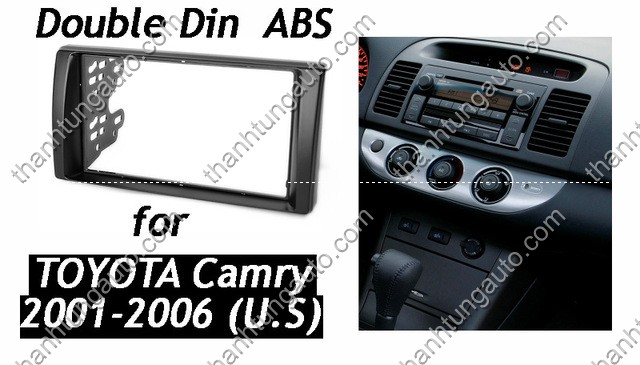 Mặt dưỡng lắp màn hình DVD 2 Din dành cho xe Camry 2001-2006