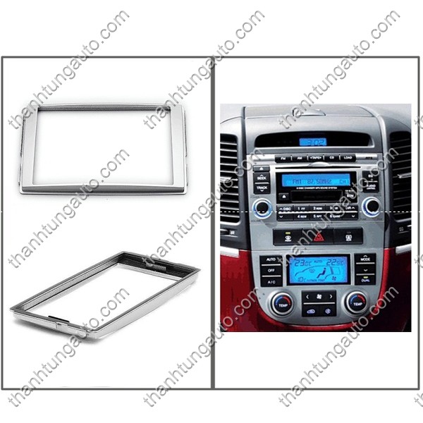 Mặt dưỡng lắp DVD 2din santafe 2008-2011