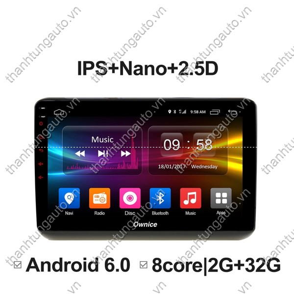 Màn hình android ownice cho các loại xe 9 inch, 10.1 inch