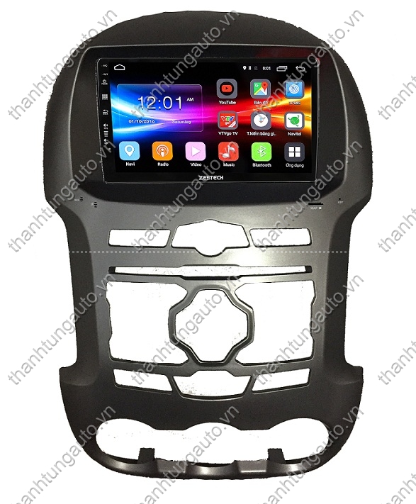 Màn hình DVD android zestech cho xe Ford Ranger 2014-2017
