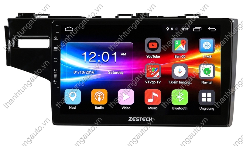 Màn hình android zestech cho xe honda jazz