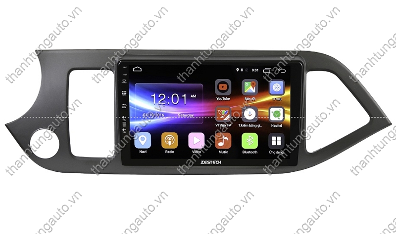 Màn hình android zestech theo xe morning 2012-2017