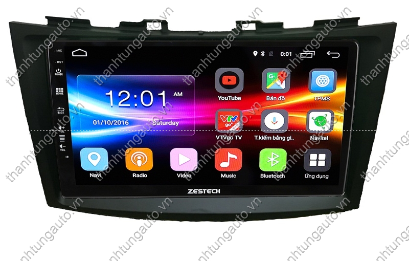 Màn hình DVD android zestech theo xe swift