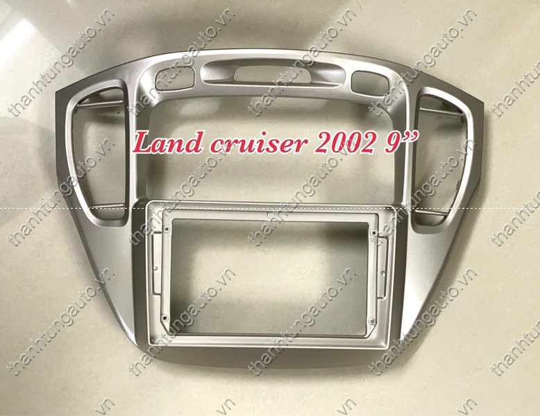 Mặt dưỡng lắp màn hình android cho xe Landcruiser 2002