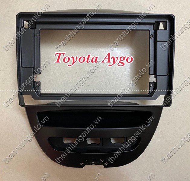 Mặt dưỡng lắp màn hình android cho xe Toyota Aygo