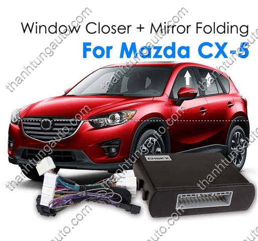 Bộ gập gương + lên xuống kính khi khóa cửa cho Mazda CX5 2014-2018