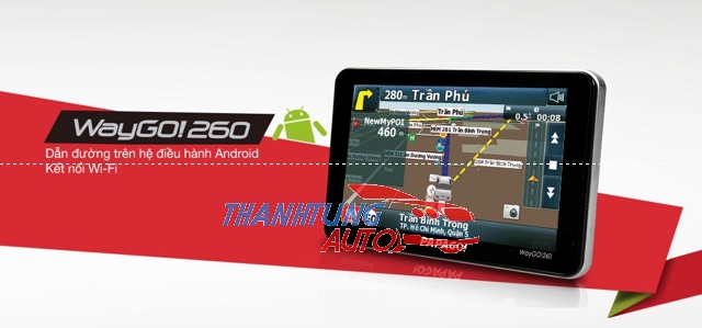thiết bị dẫn đường Androi kết nối Wifi Vietmap Waygo 260