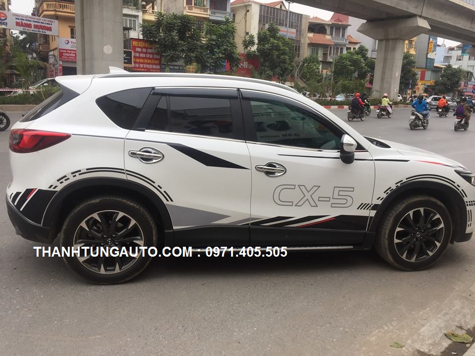 dán tem độ theo xe Mazda CX5