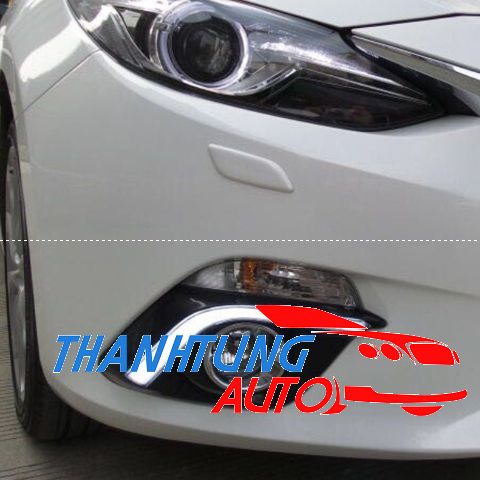 Ốp đèn gầm led daytime cho xe Mazda 3-2015 mẫu Led khối