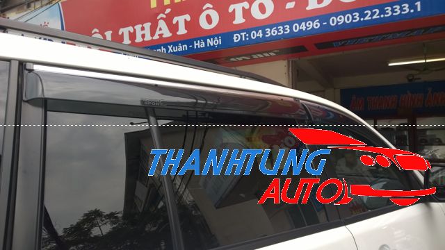 Vè che mưa viền xi mạ cho xe Pajero sport