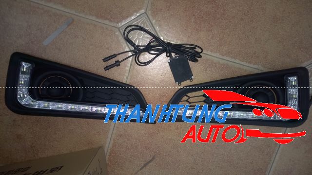 Ốp đèn gầm Led daytime cho xe Honda city 2014 mẫu led hạt