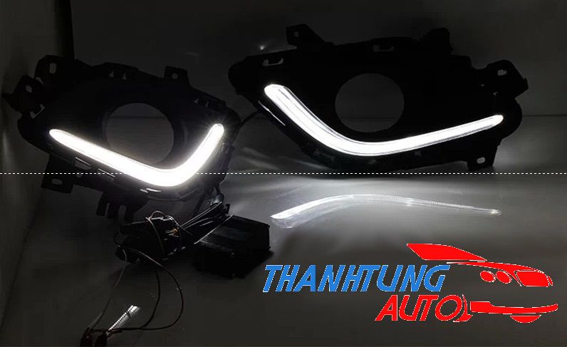 Ốp đèn gầm Led daytime cho xe Mazda 6 - 2014 mẫu Led khối
