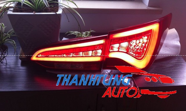 Đèn hậu độ Led nguyên bộ cho Santafe 2013-2017 mẫu đỏ