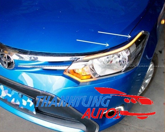 Viền đèn pha độ Led cho xe Vios 2014-2017