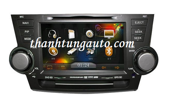 DVD LIỀN MÀN HÌNH CHTECHI CHO TOYOTA HIGHLANDER 2008 - 2014 GPS