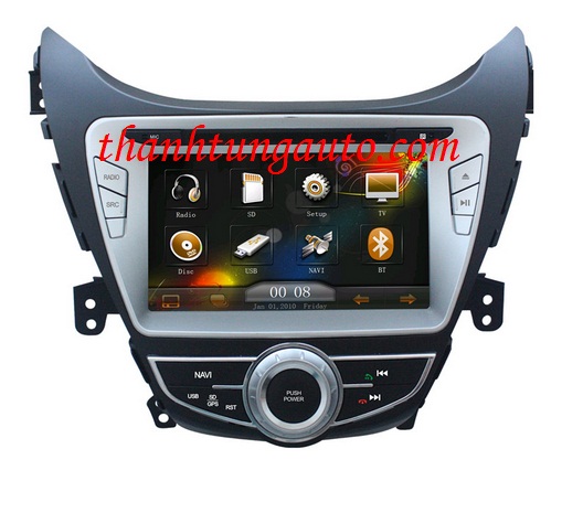 DVD liền màn hình chtechi theo xe Elantra 2015 - 2016 GPS