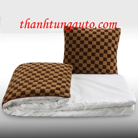 tựa lưng liền chăn LV