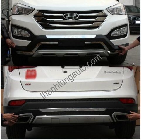 CẢN ỐP TRƯỚC SAU CHO XE SANTAFE 2012 MẪU 2