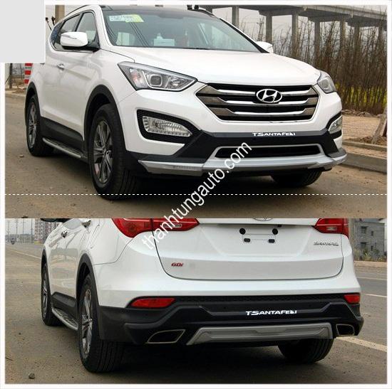 CẢN ỐP TRƯỚC SAU CHO XE SANTAFE 2013 MẪU 1