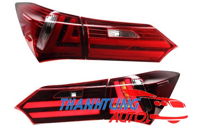 Đèn hậu độ Led Corolla Altis 2014 màu đỏ