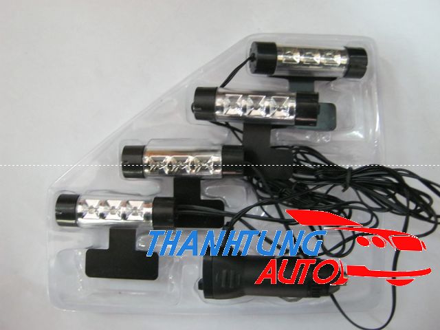 Bộ đèn led lắp soi gầm trong xe 4 đèn