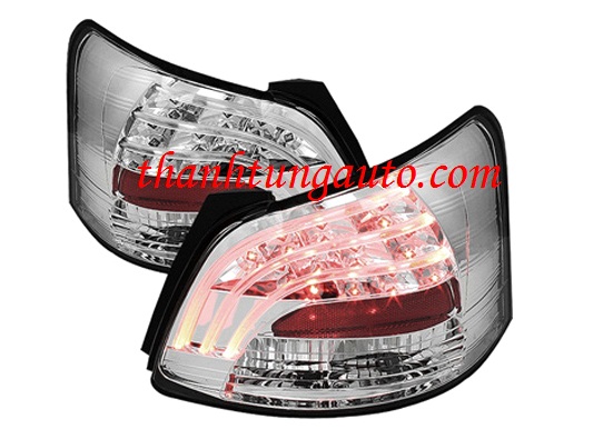 Đèn hậu độ Led xe yaris 2011 - 2012 mẫu trắng bạc