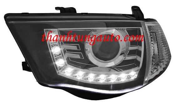 đèn pha độ led cho xe triton
