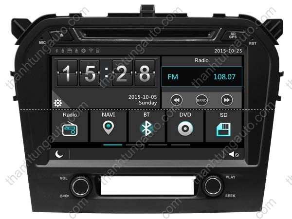 DVD liền màn hình cho xe Vitara 2015-2016 Sadosonic V99