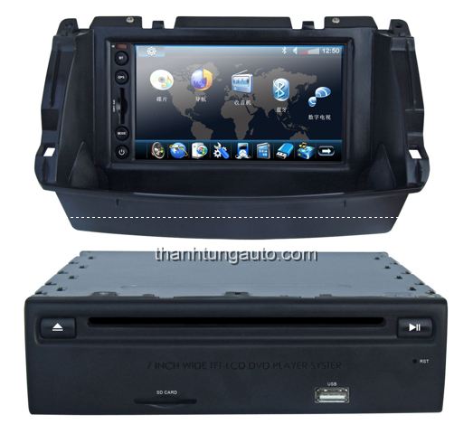 Màn hình cho xe RENAULT KOLEOS, DVD cho xe koleos