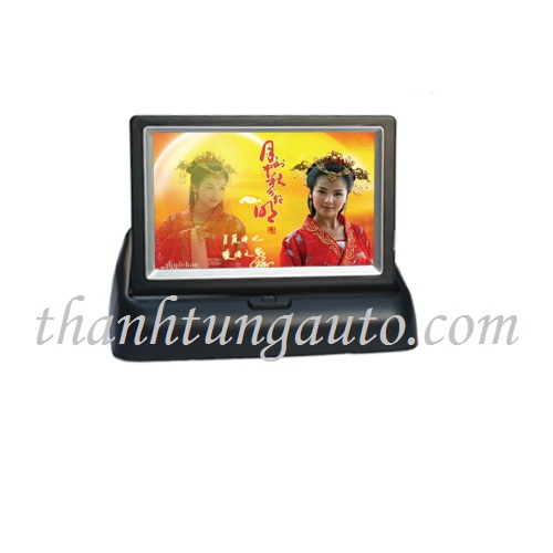 Màn hình lắp camera lùi đặt taplo 4,3 inch kiểu gập 