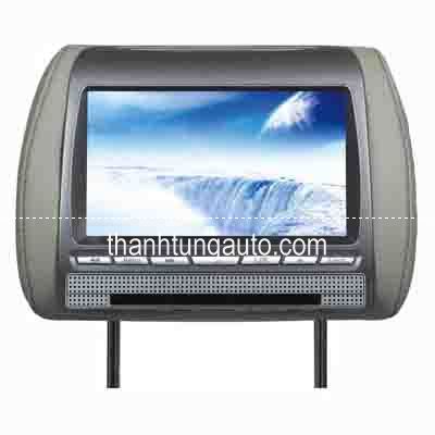 MÀN HÌNH GỐI ĐẦU cho ô tô mặt lõm có DVD, màn hình gối đầu DVD 7inches