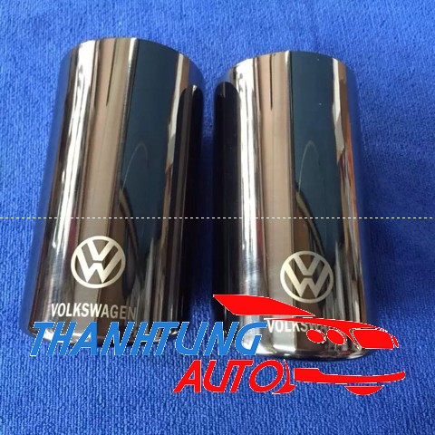 Chụp đuôi pô cho xe Volkswagen màu trắng